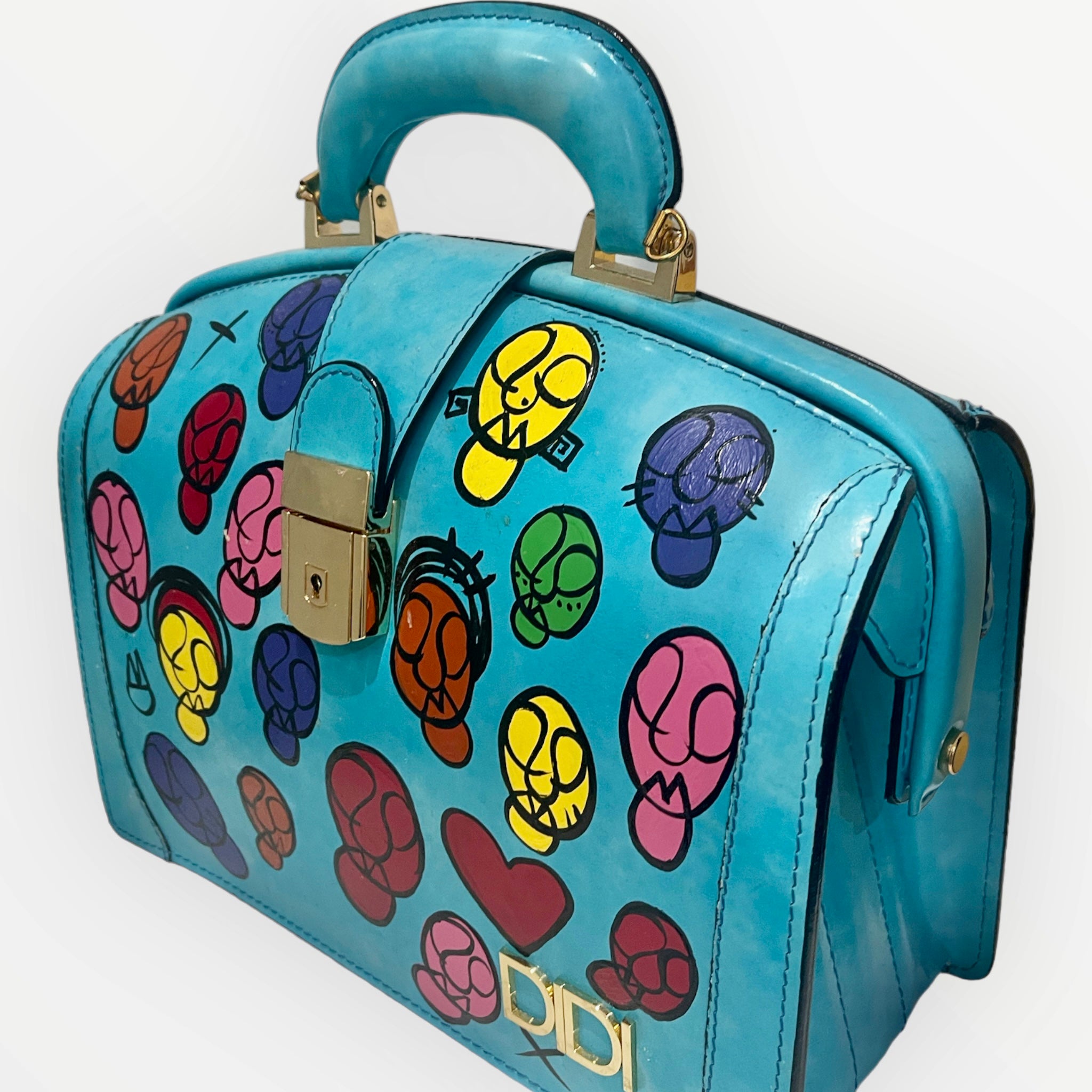 Hand-Painted Briefcase
